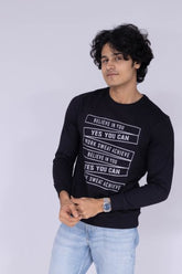 Believe printed sweatshirt